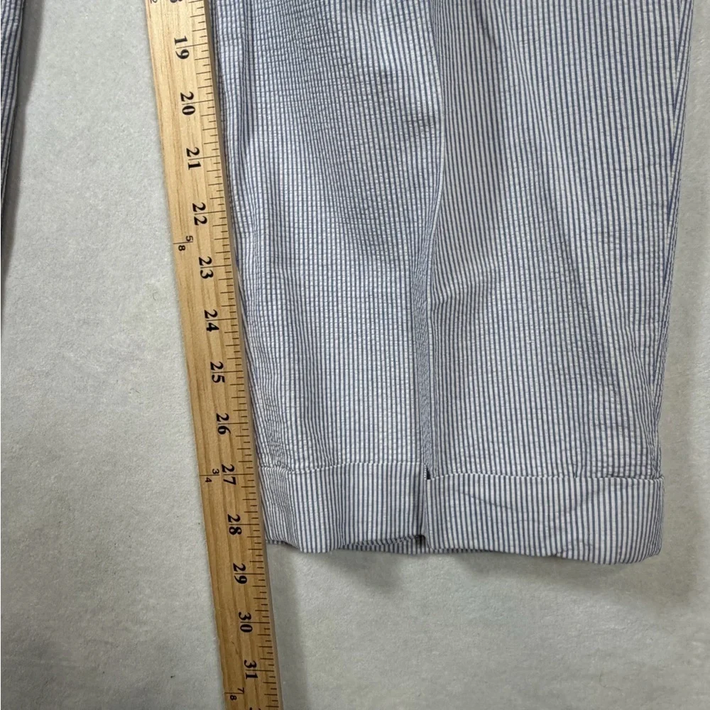 Polo Ralph Lauren 34W 29L Made in USA Cotton Seersucker Men's Gray Dress Pants